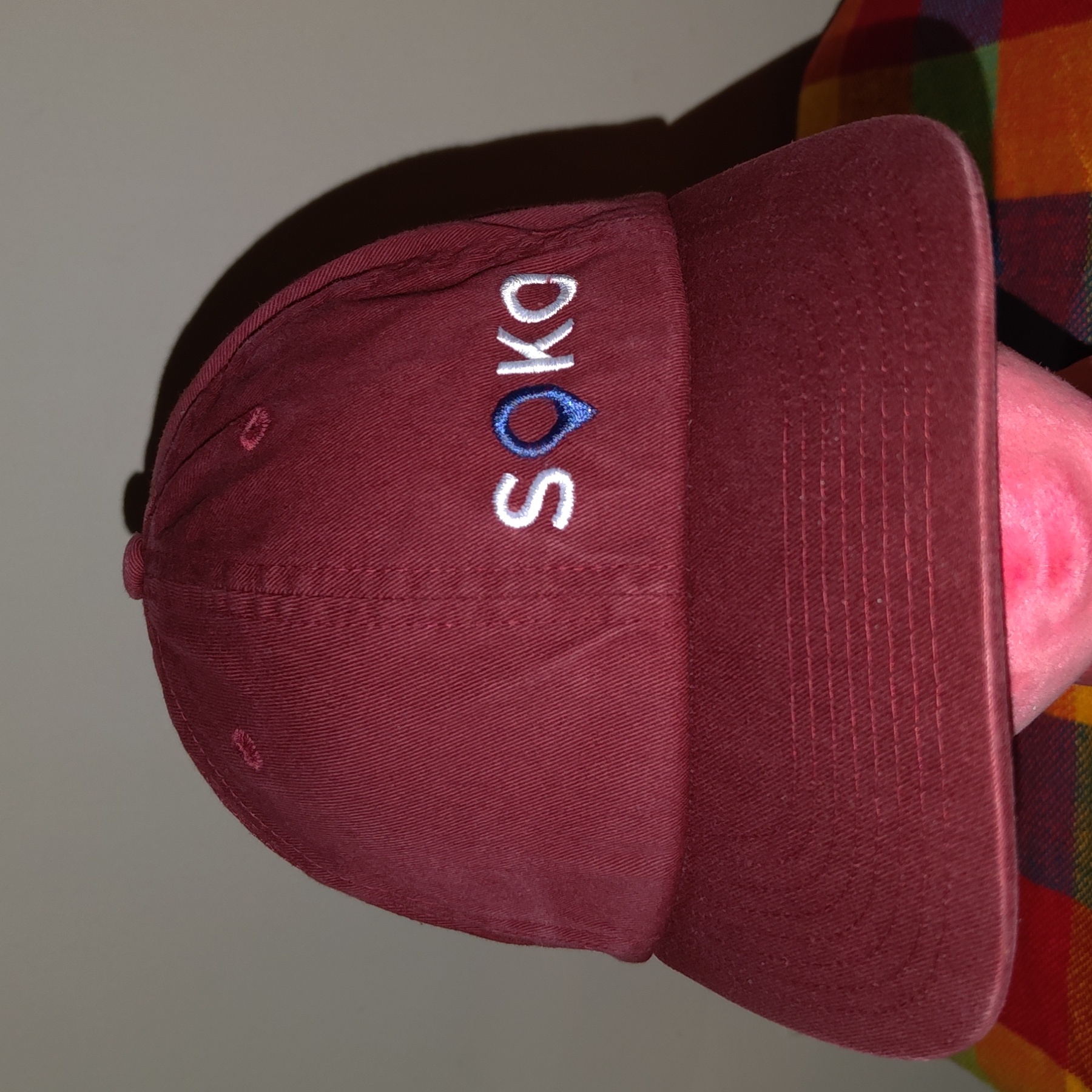 Soko Embroidered Letters Strap Back Cap Hat